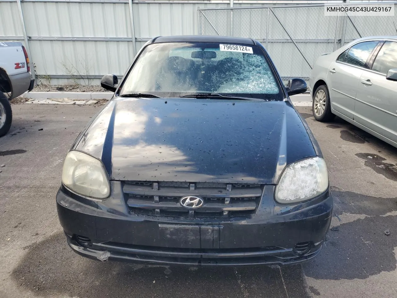 2003 Hyundai Accent Gl VIN: KMHCG45C43U429167 Lot: 79658124