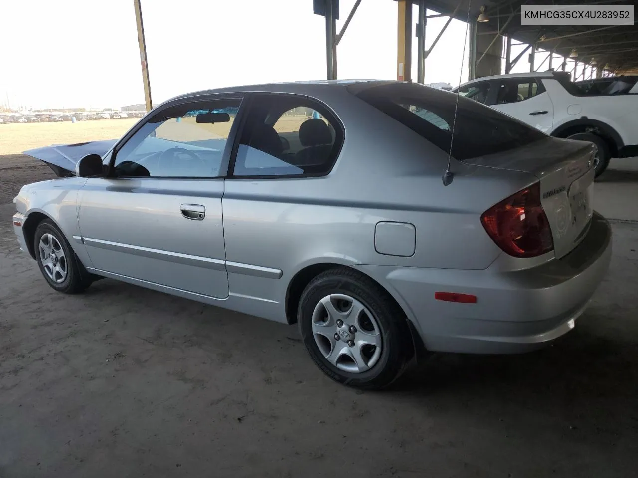 2004 Hyundai Accent Gl VIN: KMHCG35CX4U283952 Lot: 73587124