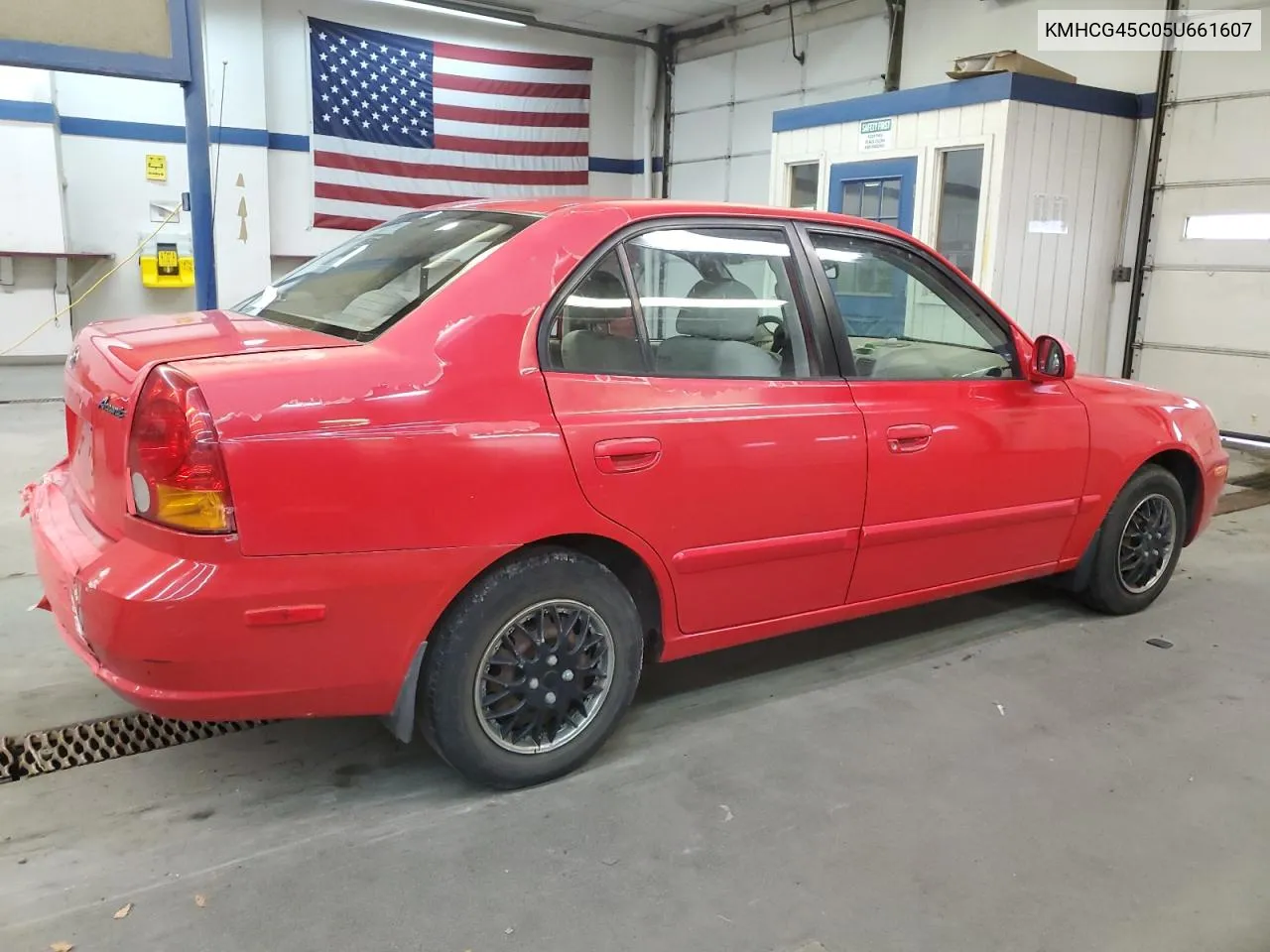 2005 Hyundai Accent Gl VIN: KMHCG45C05U661607 Lot: 71812814