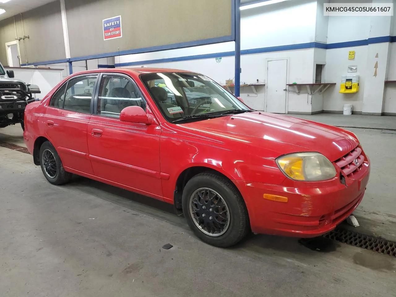 2005 Hyundai Accent Gl VIN: KMHCG45C05U661607 Lot: 71812814