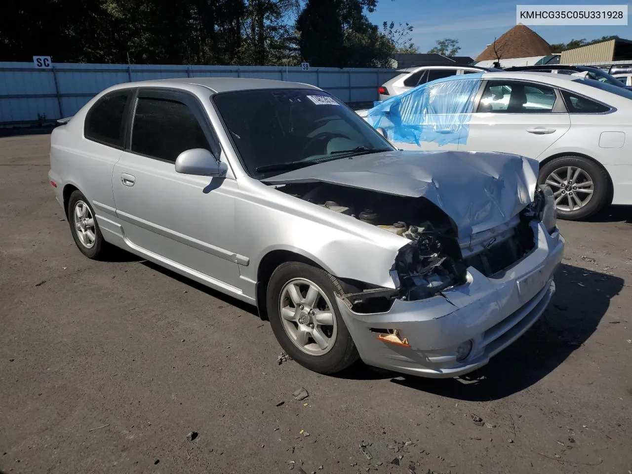 2005 Hyundai Accent Gs VIN: KMHCG35C05U331928 Lot: 74672614