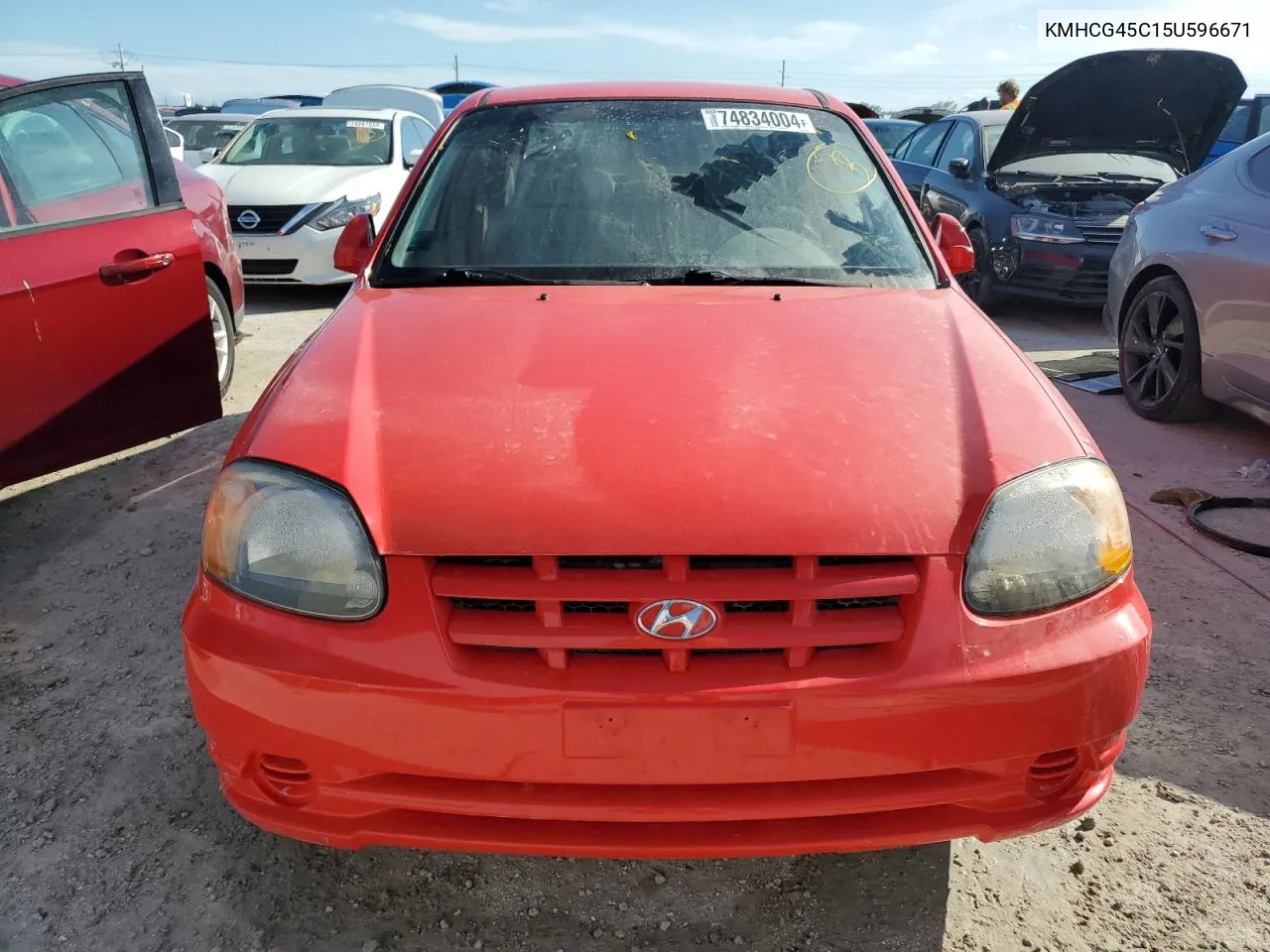 KMHCG45C15U596671 2005 Hyundai Accent Gl