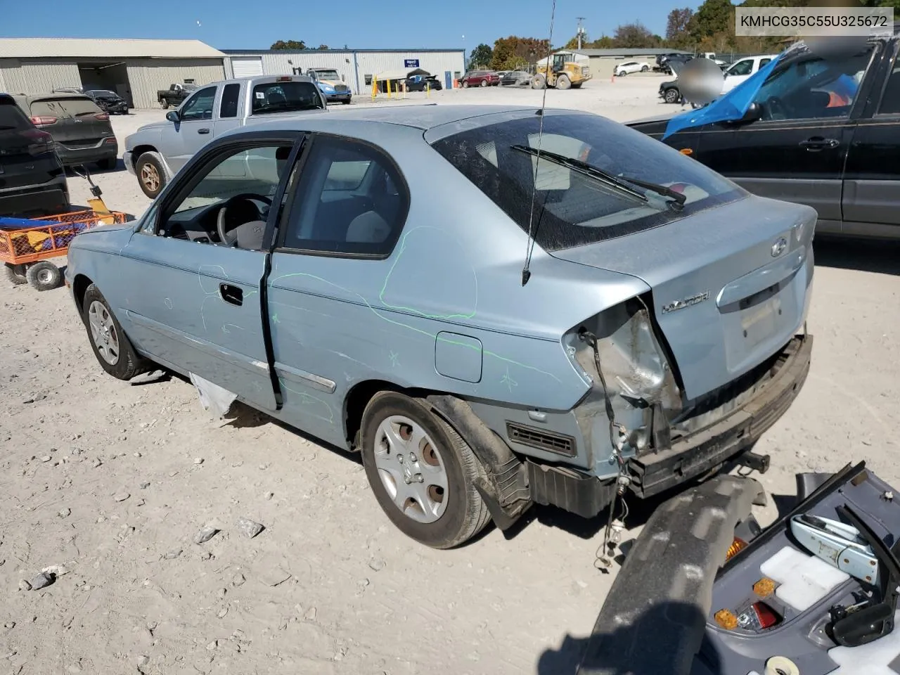 2005 Hyundai Accent Gs VIN: KMHCG35C55U325672 Lot: 77685964