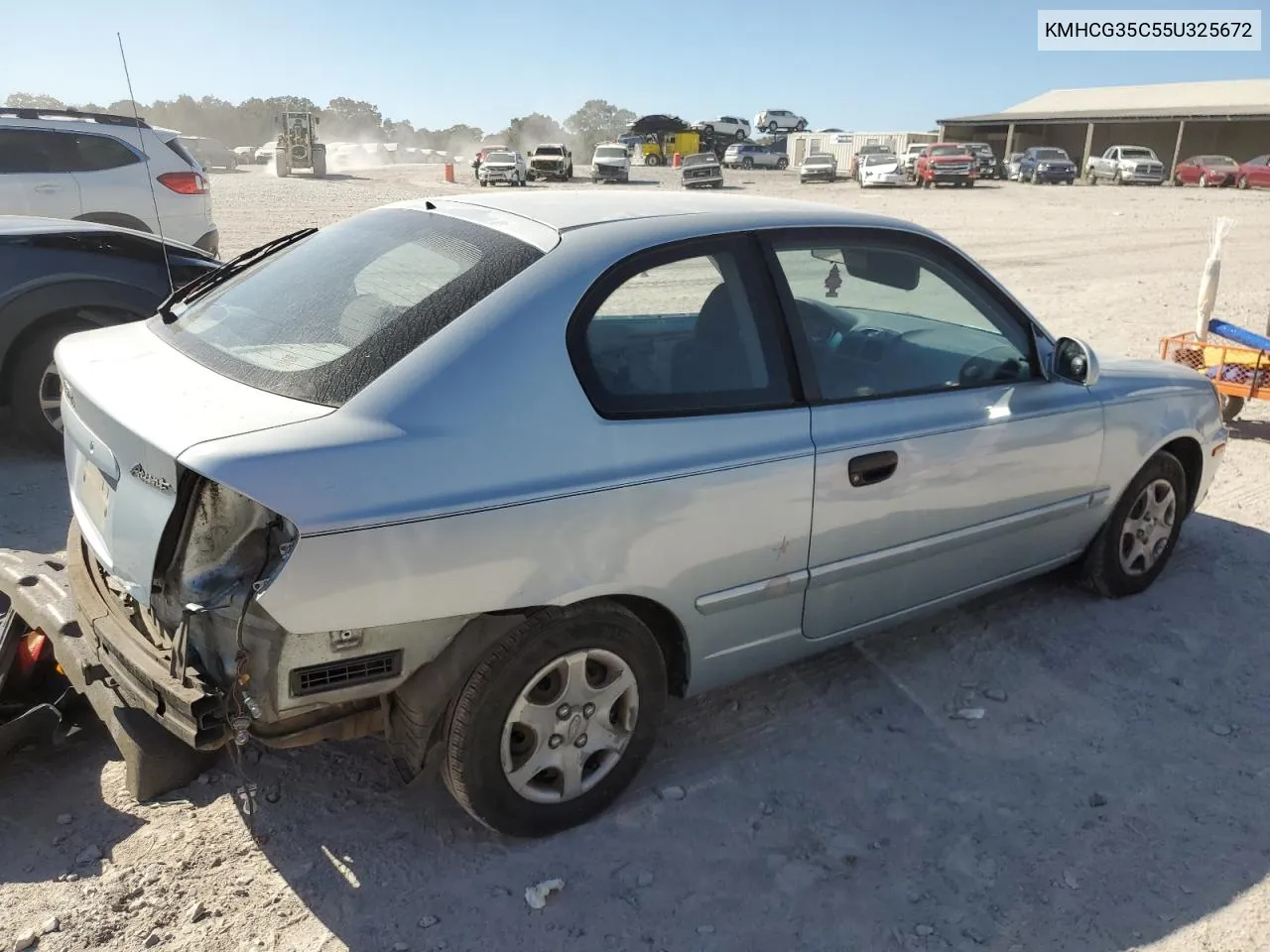 2005 Hyundai Accent Gs VIN: KMHCG35C55U325672 Lot: 77685964