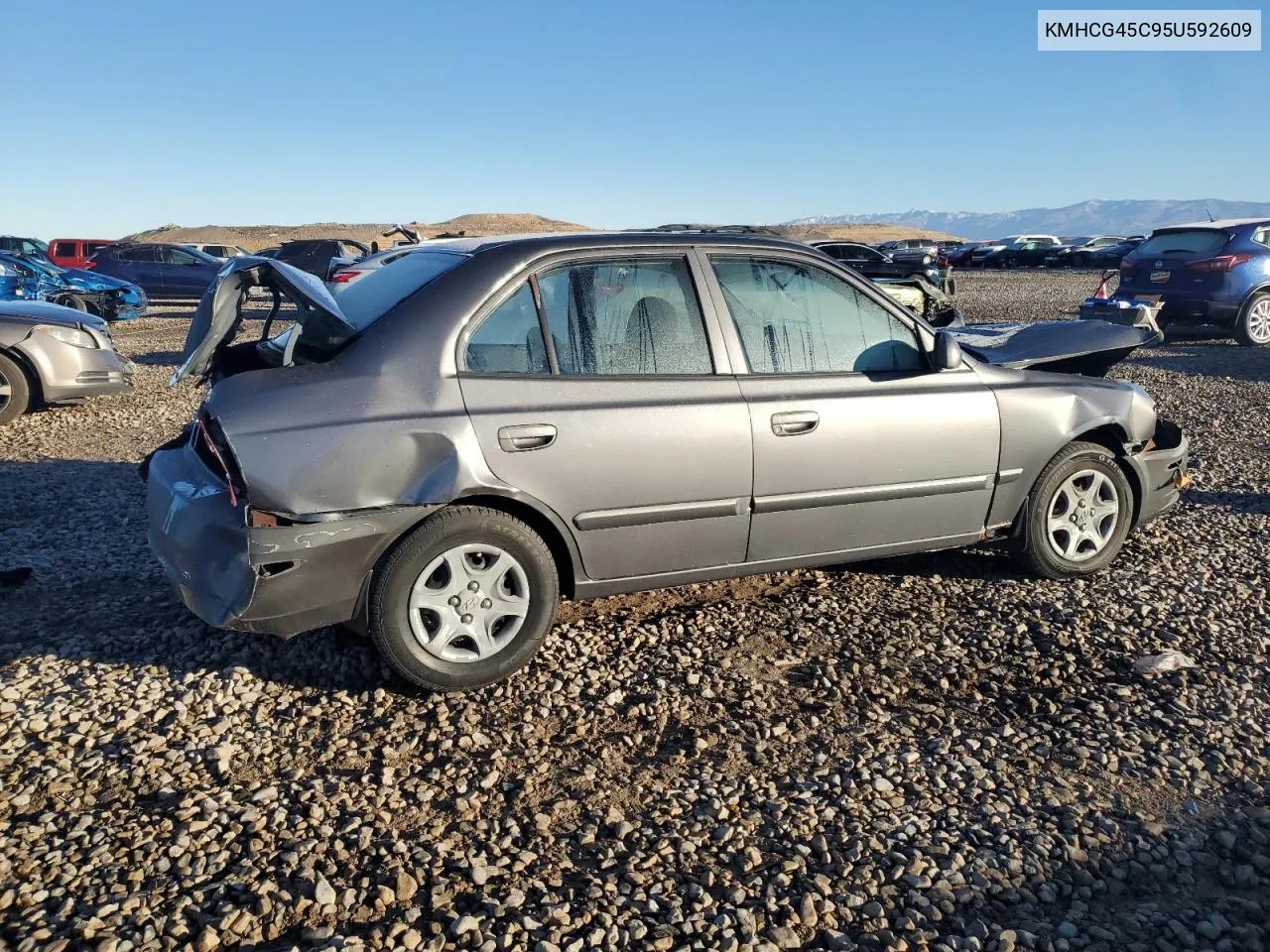 2005 Hyundai Accent Gl VIN: KMHCG45C95U592609 Lot: 79048224