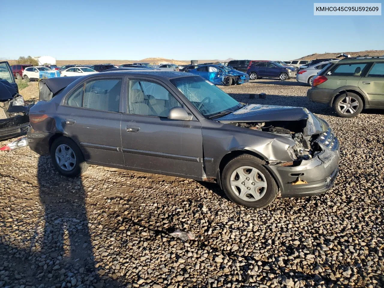 2005 Hyundai Accent Gl VIN: KMHCG45C95U592609 Lot: 79048224