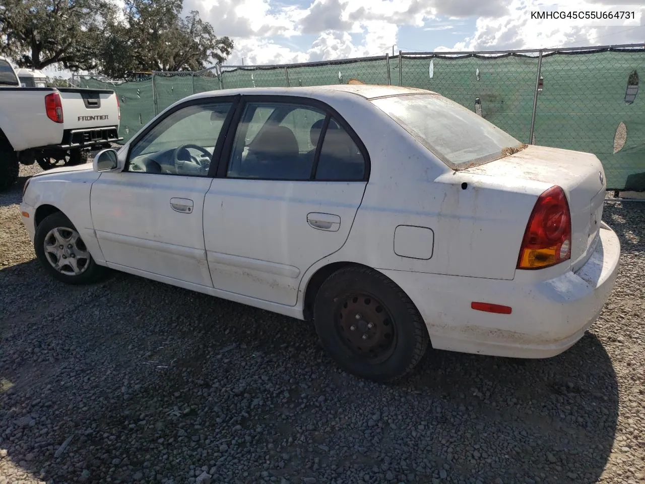 2005 Hyundai Accent Gl VIN: KMHCG45C55U664731 Lot: 80205574