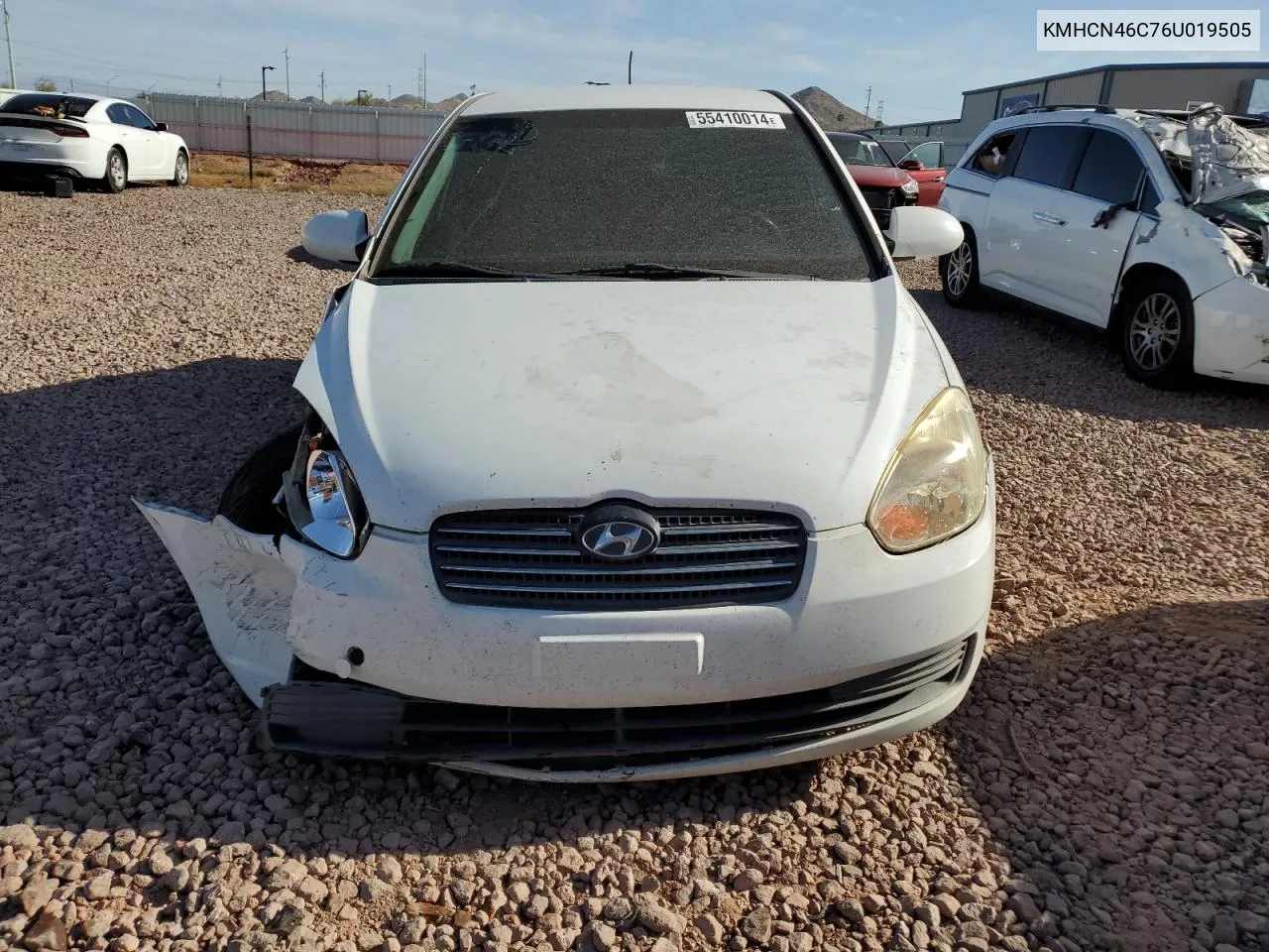 KMHCN46C76U019505 2006 Hyundai Accent Gls