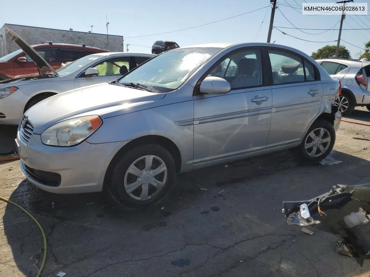 2006 Hyundai Accent Gls VIN: KMHCN46C06U028613 Lot: 74035624