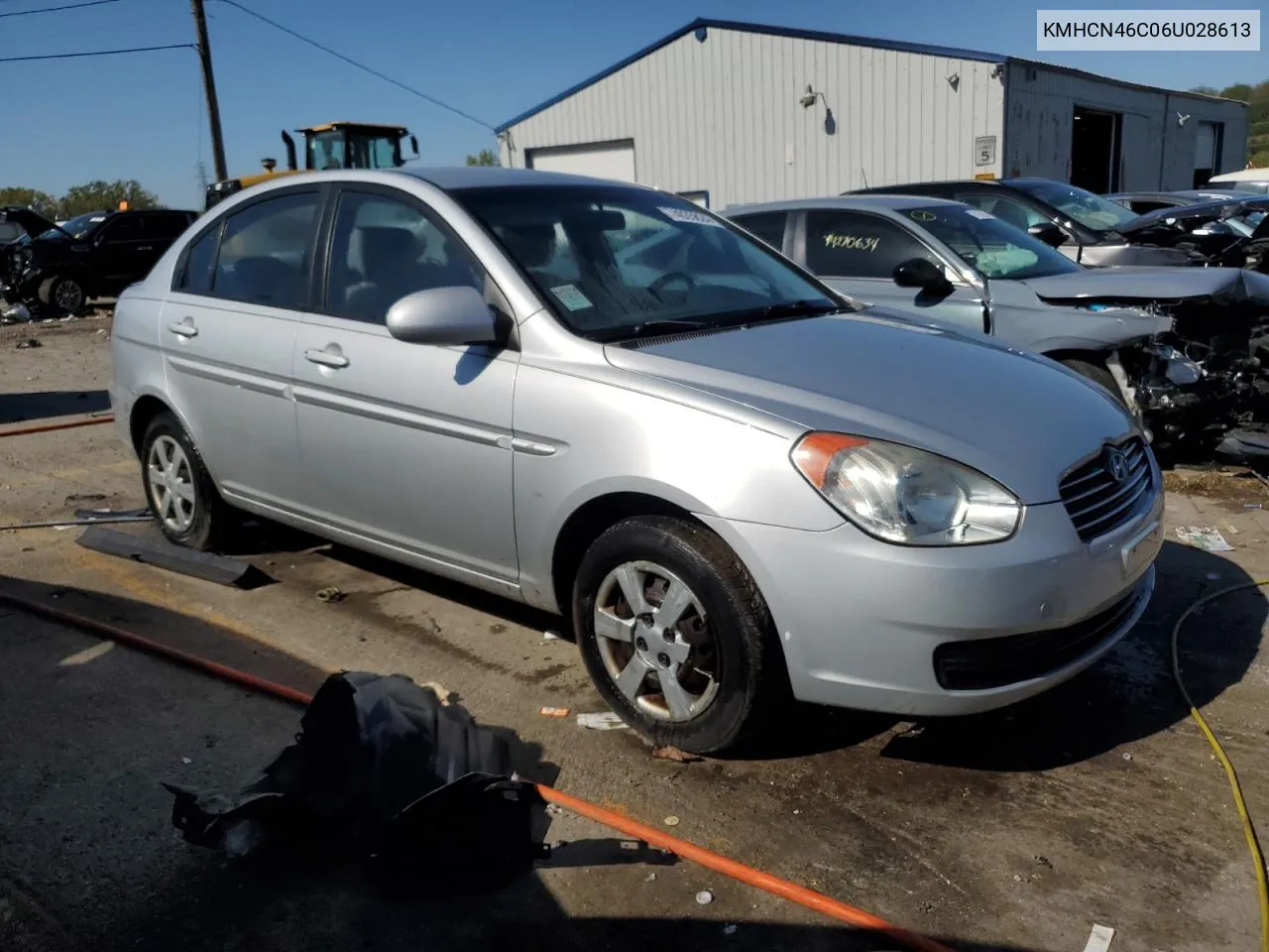 2006 Hyundai Accent Gls VIN: KMHCN46C06U028613 Lot: 74035624