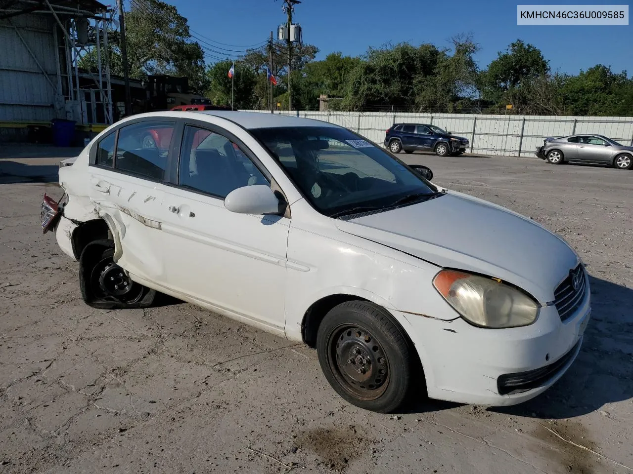 2006 Hyundai Accent Gls VIN: KMHCN46C36U009585 Lot: 74067284