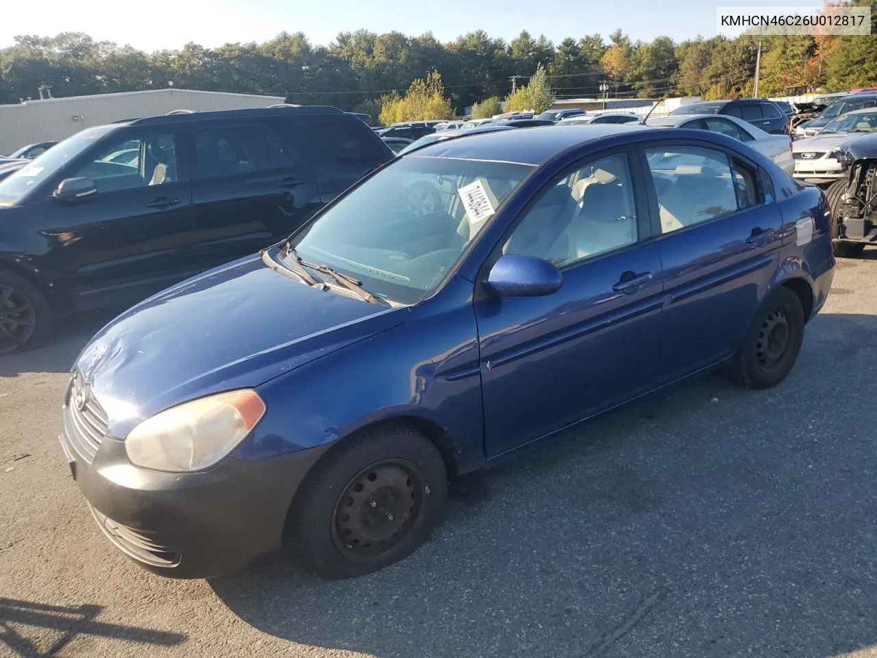 2006 Hyundai Accent Gls VIN: KMHCN46C26U012817 Lot: 74443644