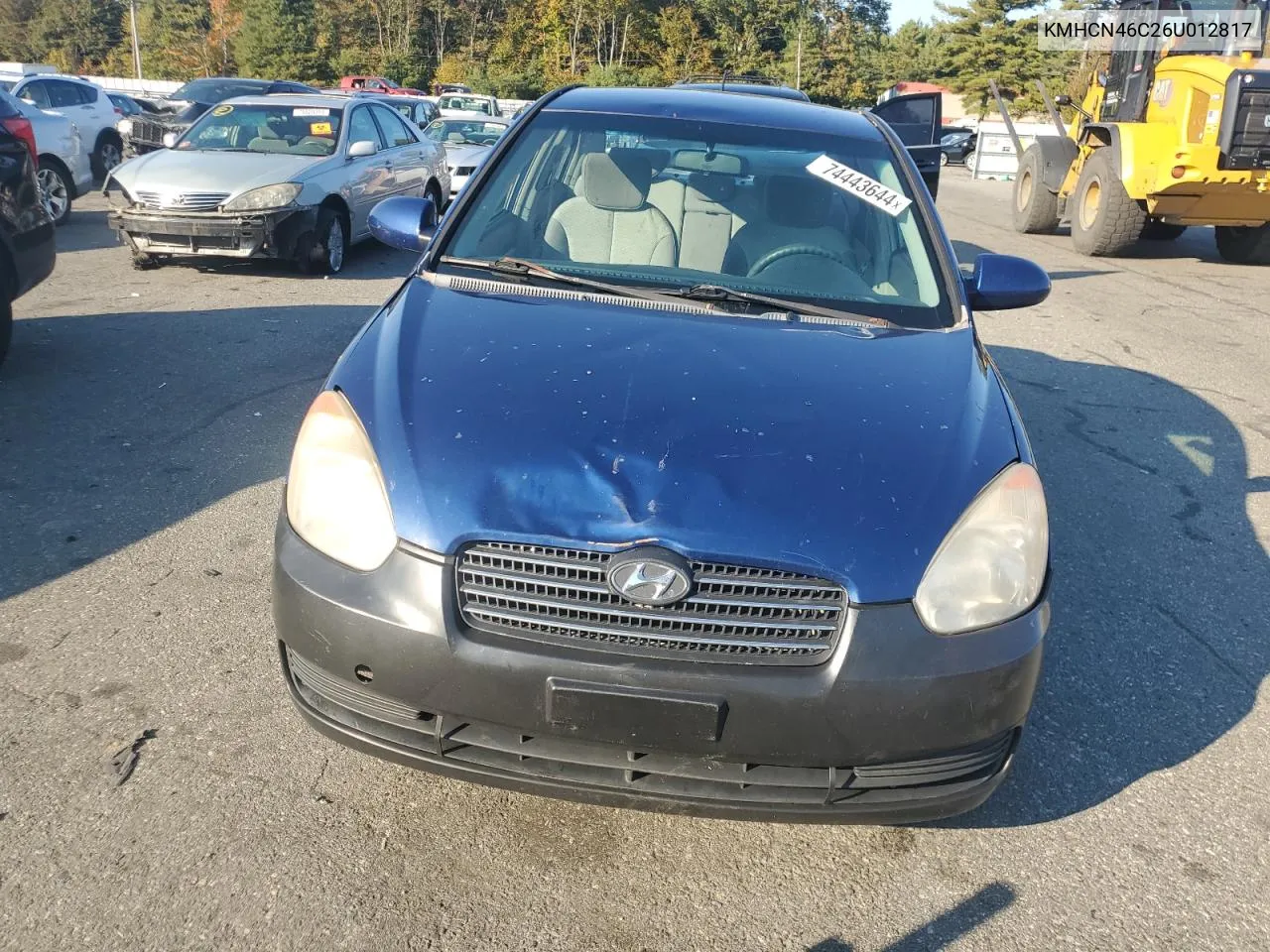 2006 Hyundai Accent Gls VIN: KMHCN46C26U012817 Lot: 74443644