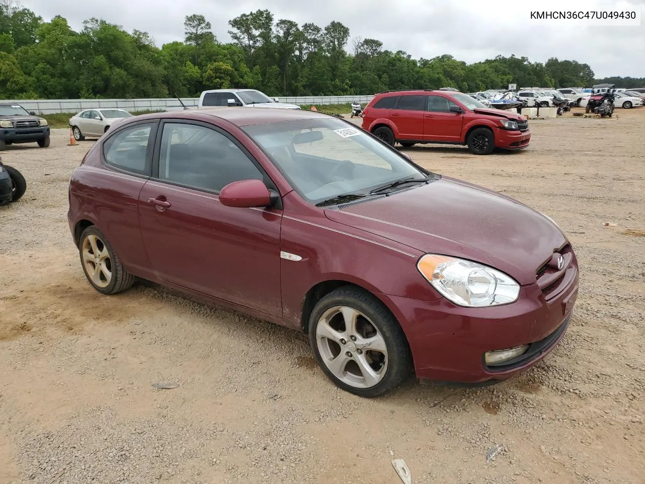 2007 Hyundai Accent Se VIN: KMHCN36C47U049430 Lot: 51420874