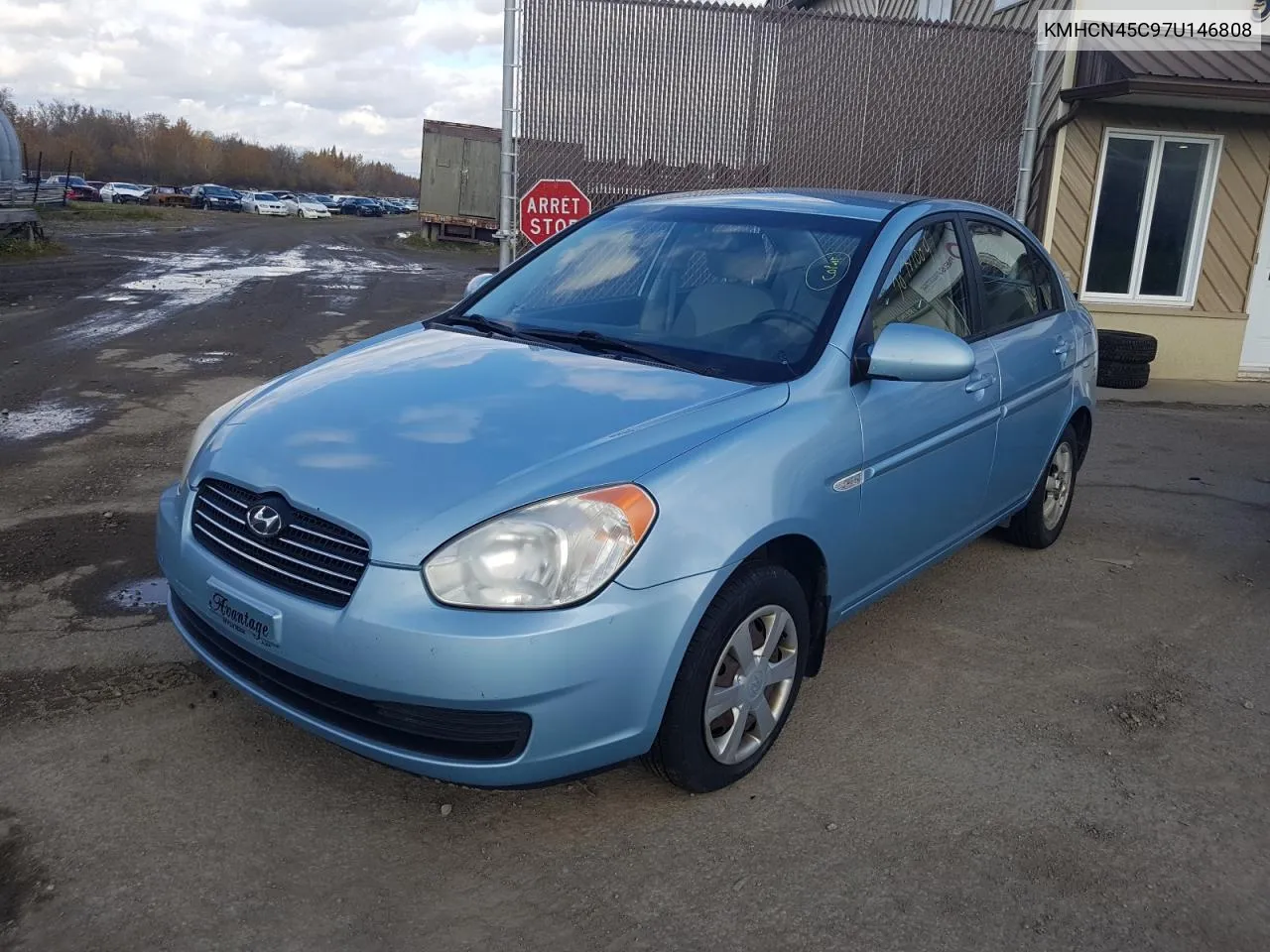 2007 Hyundai Accent Gls VIN: KMHCN45C97U146808 Lot: 70781004