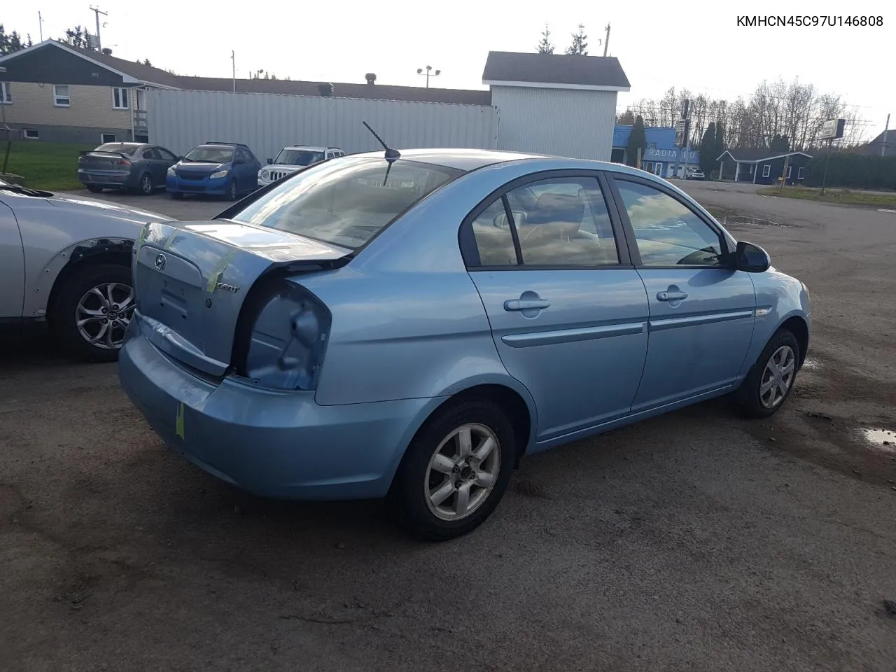 2007 Hyundai Accent Gls VIN: KMHCN45C97U146808 Lot: 70781004