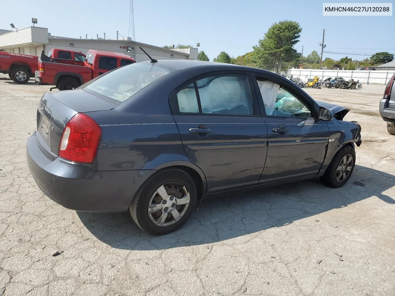 2007 Hyundai Accent Gls VIN: KMHCN46C27U120288 Lot: 70786054