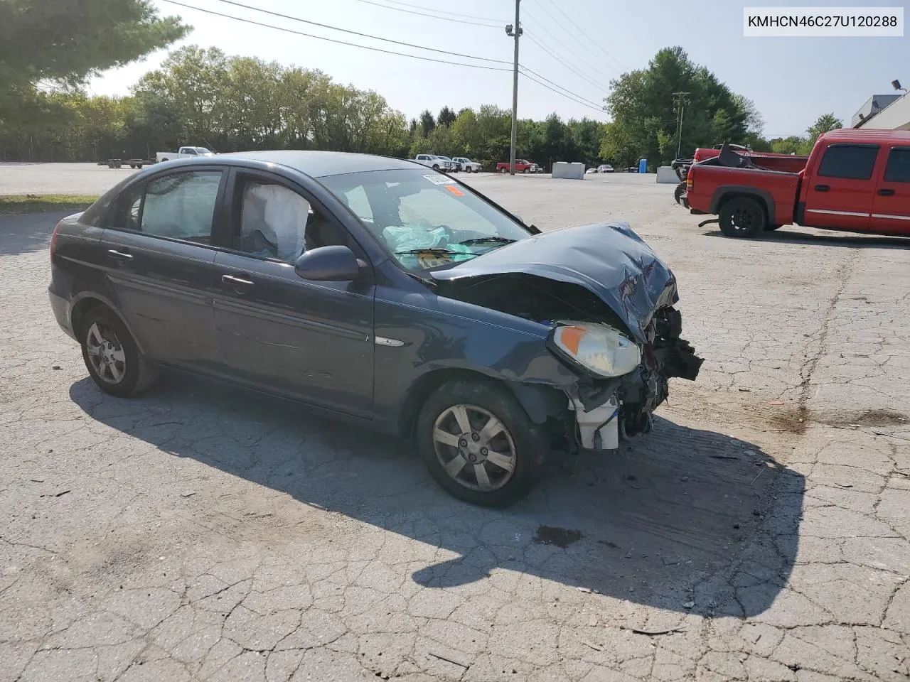 2007 Hyundai Accent Gls VIN: KMHCN46C27U120288 Lot: 70786054