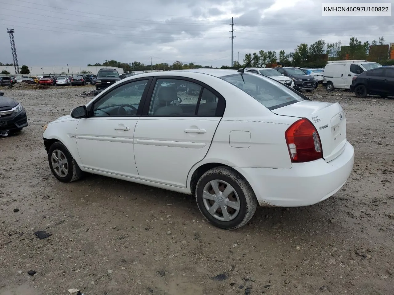 2007 Hyundai Accent Gls VIN: KMHCN46C97U160822 Lot: 72998364