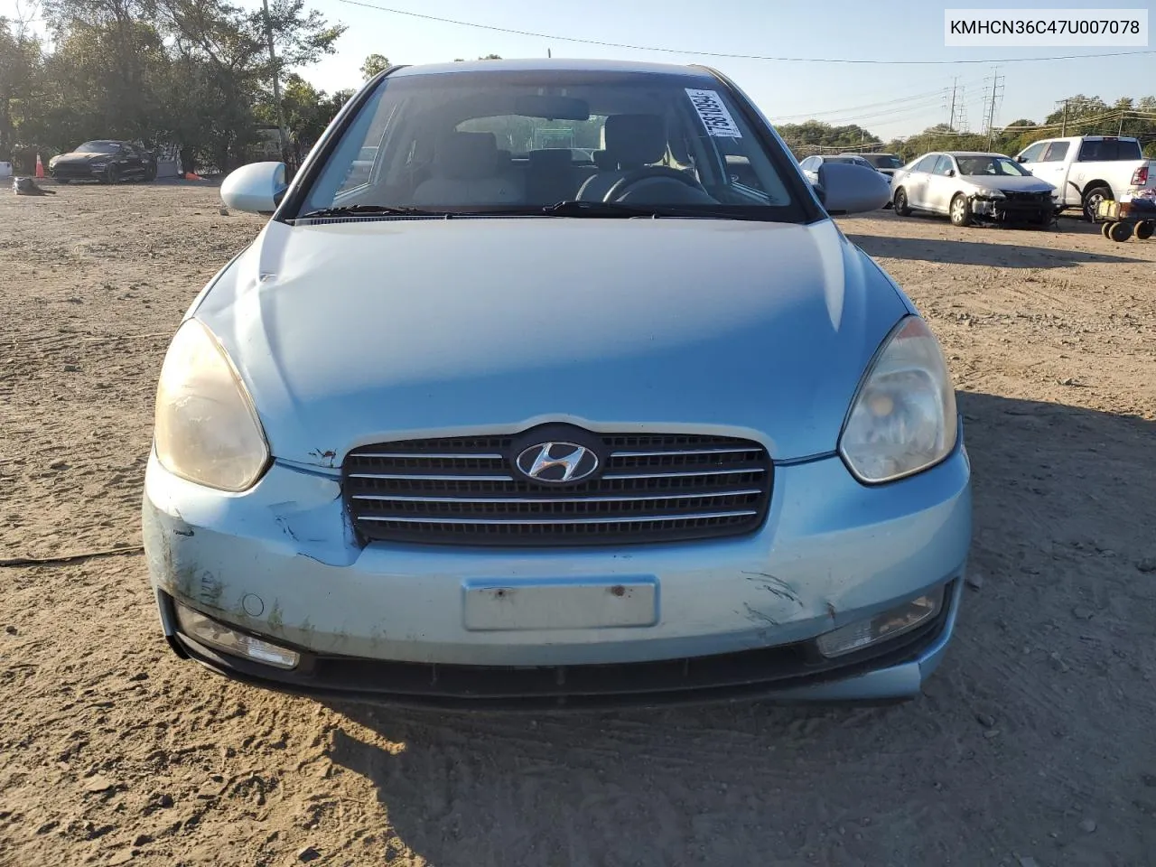 2007 Hyundai Accent Se VIN: KMHCN36C47U007078 Lot: 75810994