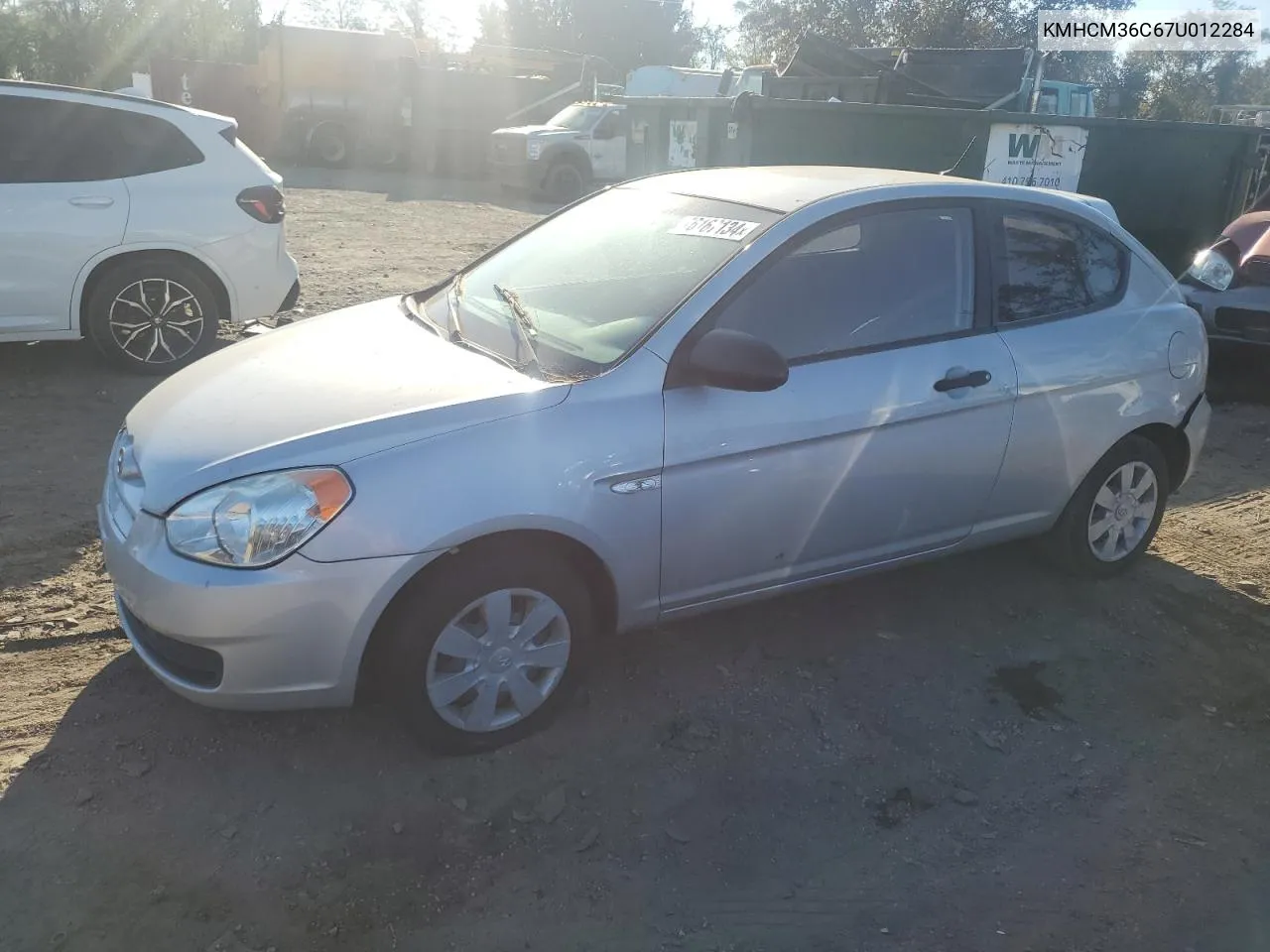 2007 Hyundai Accent Gs VIN: KMHCM36C67U012284 Lot: 76167134