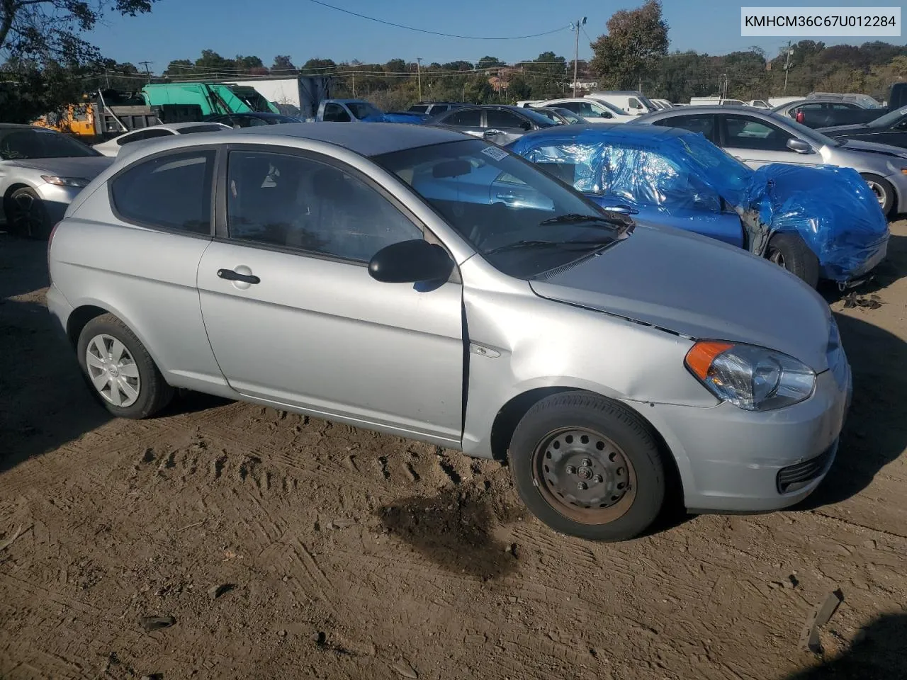 2007 Hyundai Accent Gs VIN: KMHCM36C67U012284 Lot: 76167134