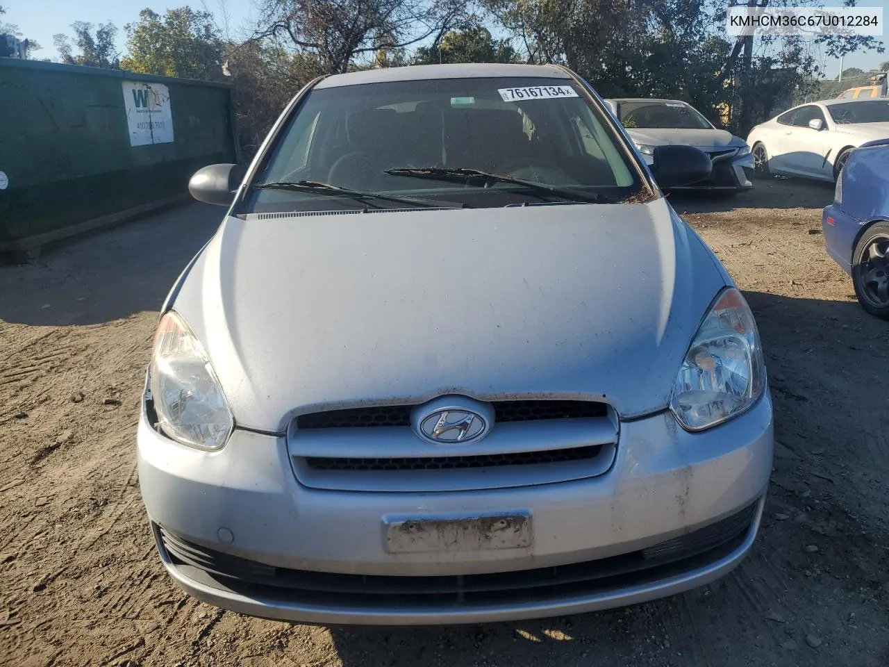 2007 Hyundai Accent Gs VIN: KMHCM36C67U012284 Lot: 76167134