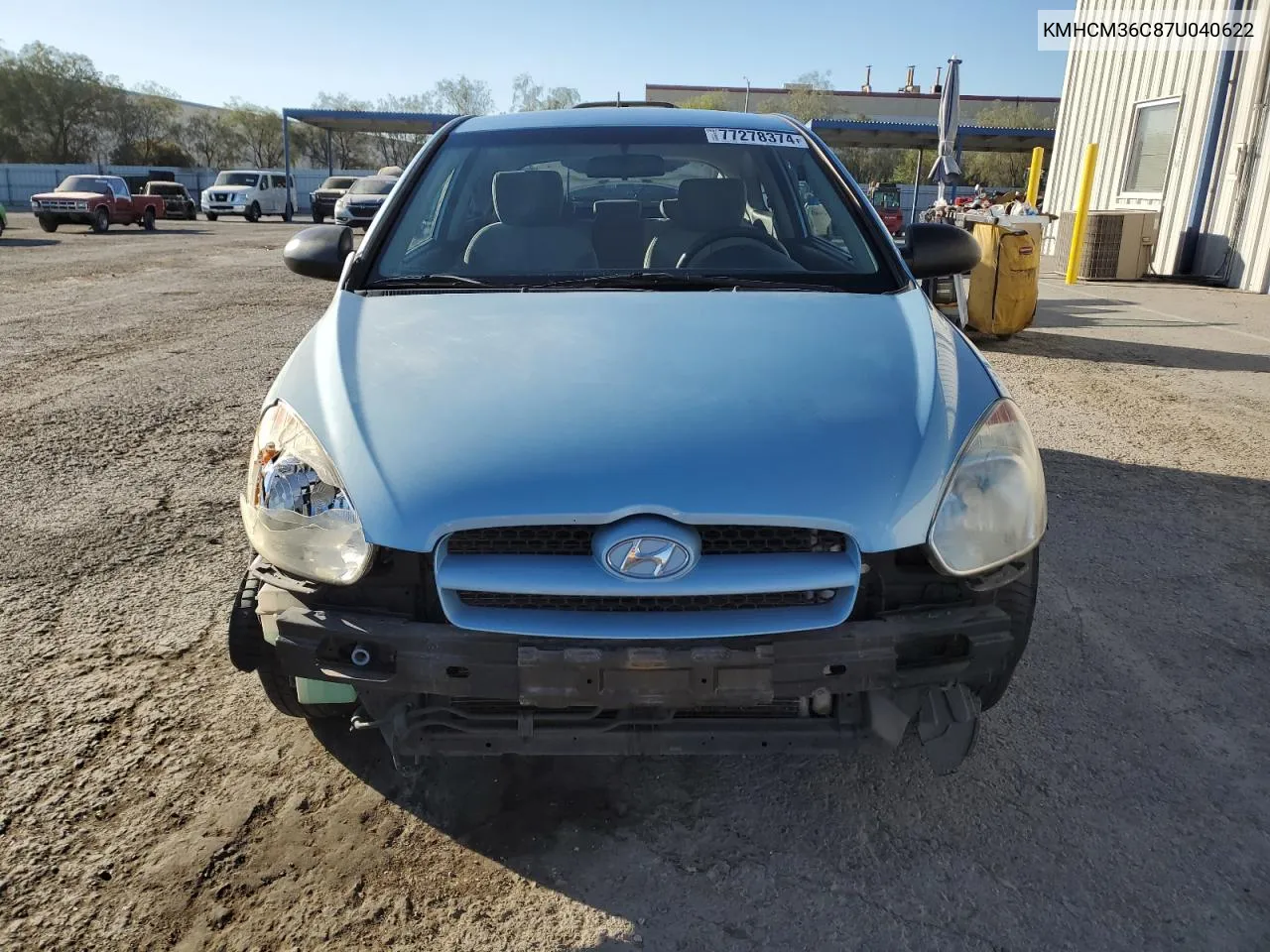 2007 Hyundai Accent Gs VIN: KMHCM36C87U040622 Lot: 77278374