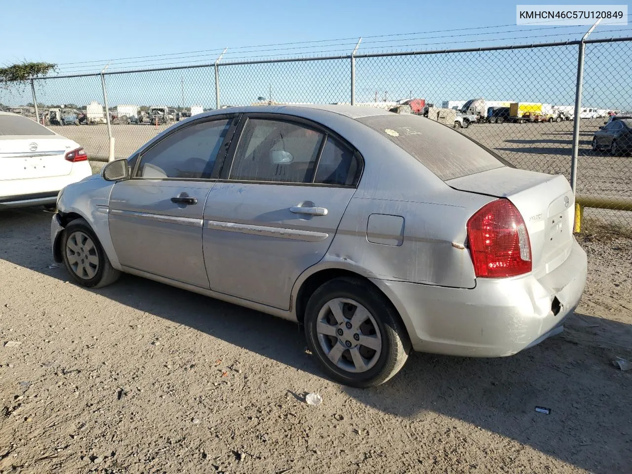 2007 Hyundai Accent Gls VIN: KMHCN46C57U120849 Lot: 77778604