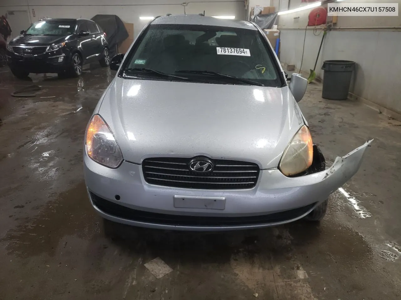 2007 Hyundai Accent Gls VIN: KMHCN46CX7U157508 Lot: 78137694