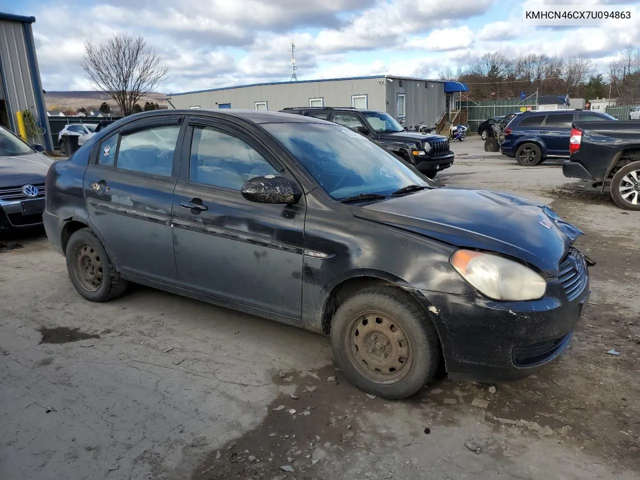 2007 Hyundai Accent Gls VIN: KMHCN46CX7U094863 Lot: 80229854