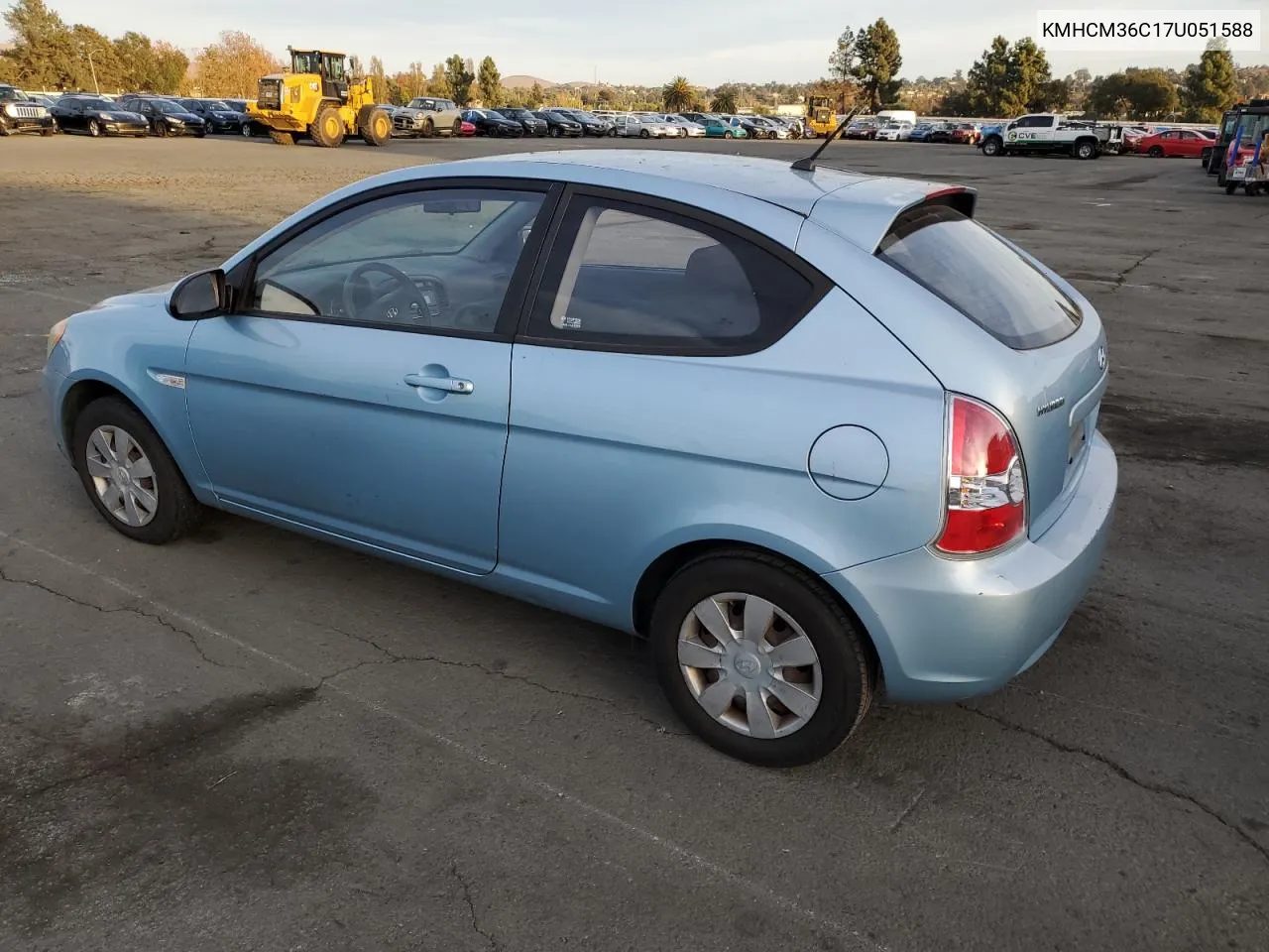 2007 Hyundai Accent Gs VIN: KMHCM36C17U051588 Lot: 81412584