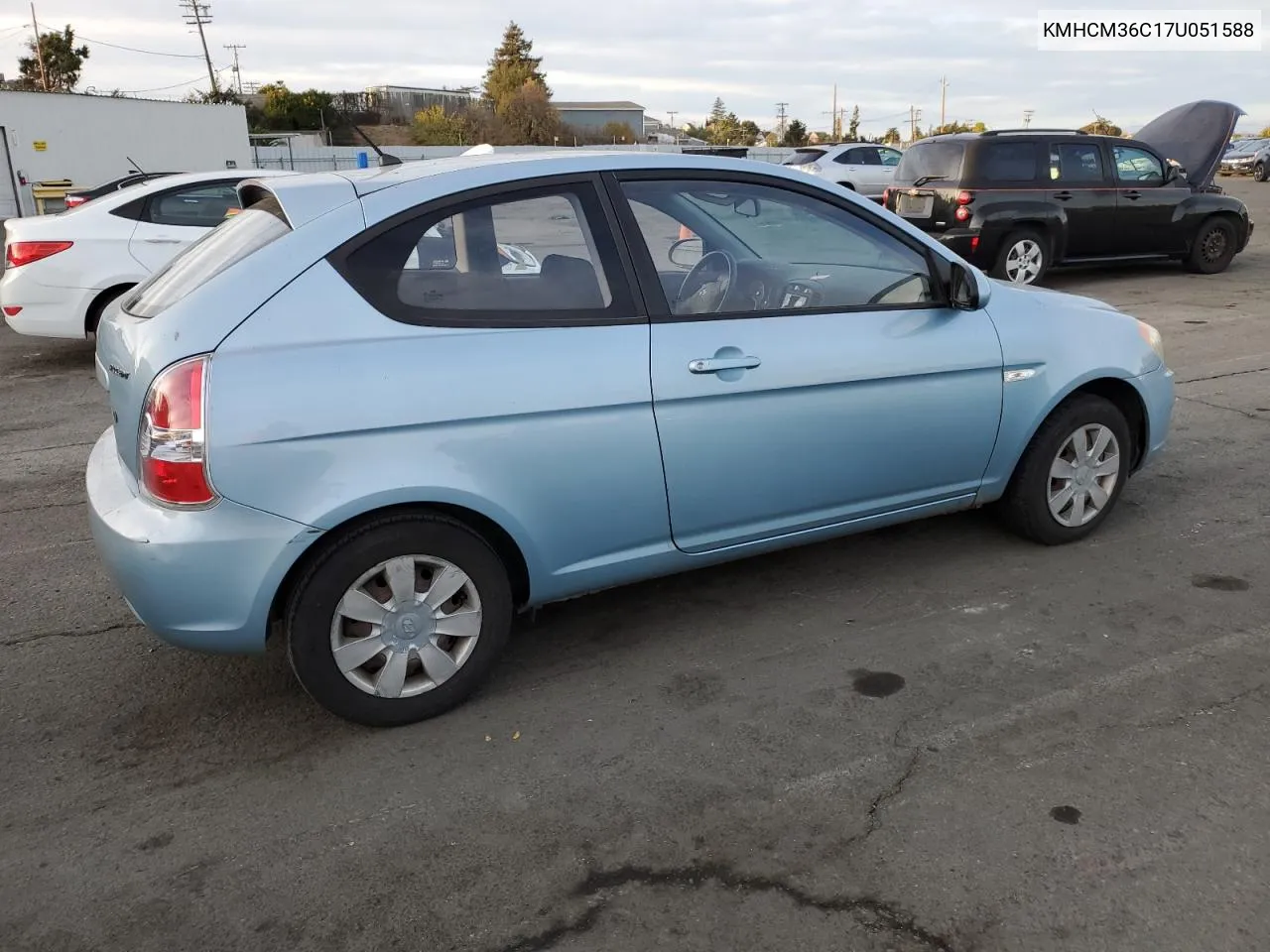 2007 Hyundai Accent Gs VIN: KMHCM36C17U051588 Lot: 81412584