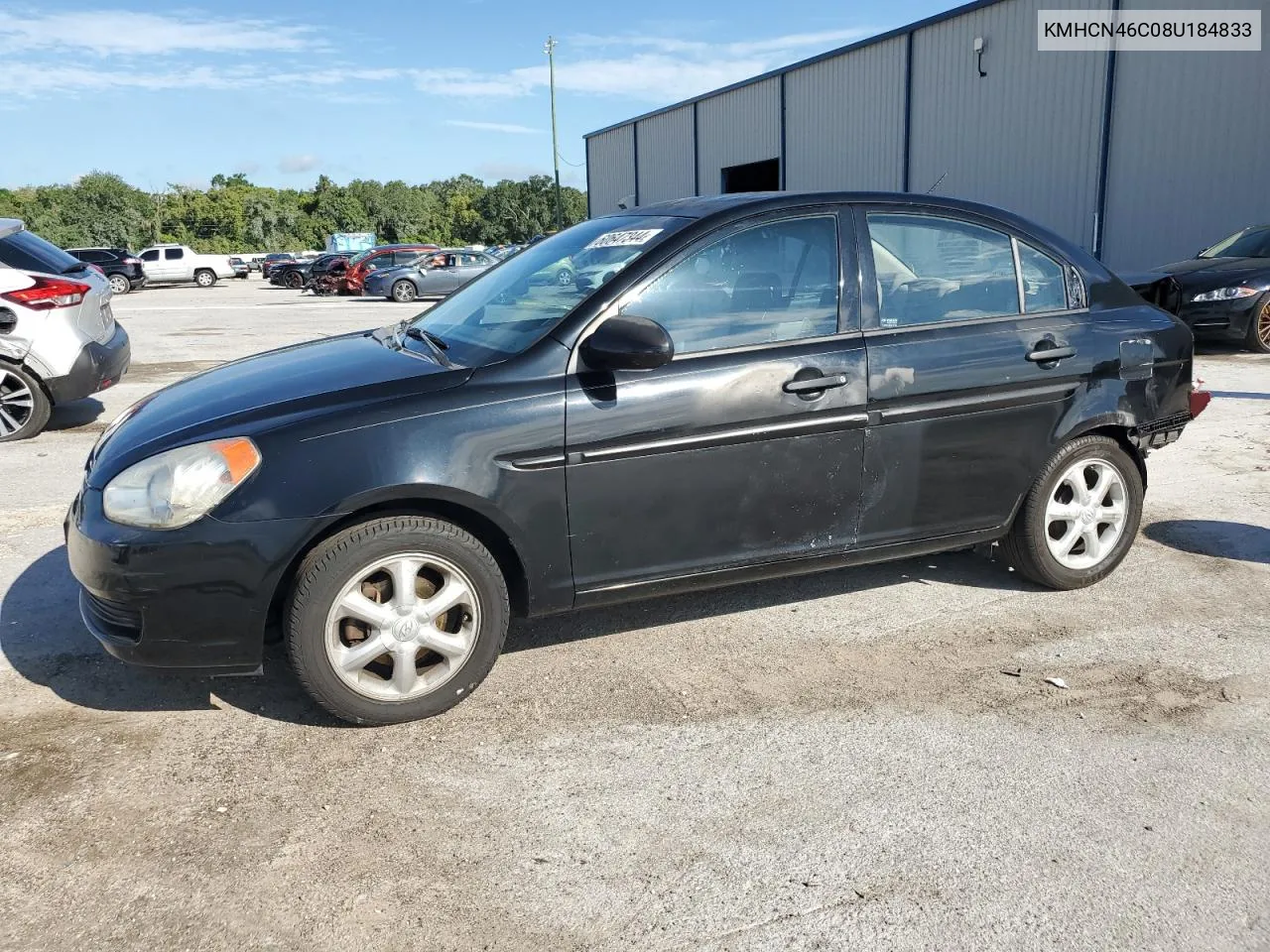 2008 Hyundai Accent Gls VIN: KMHCN46C08U184833 Lot: 60647344