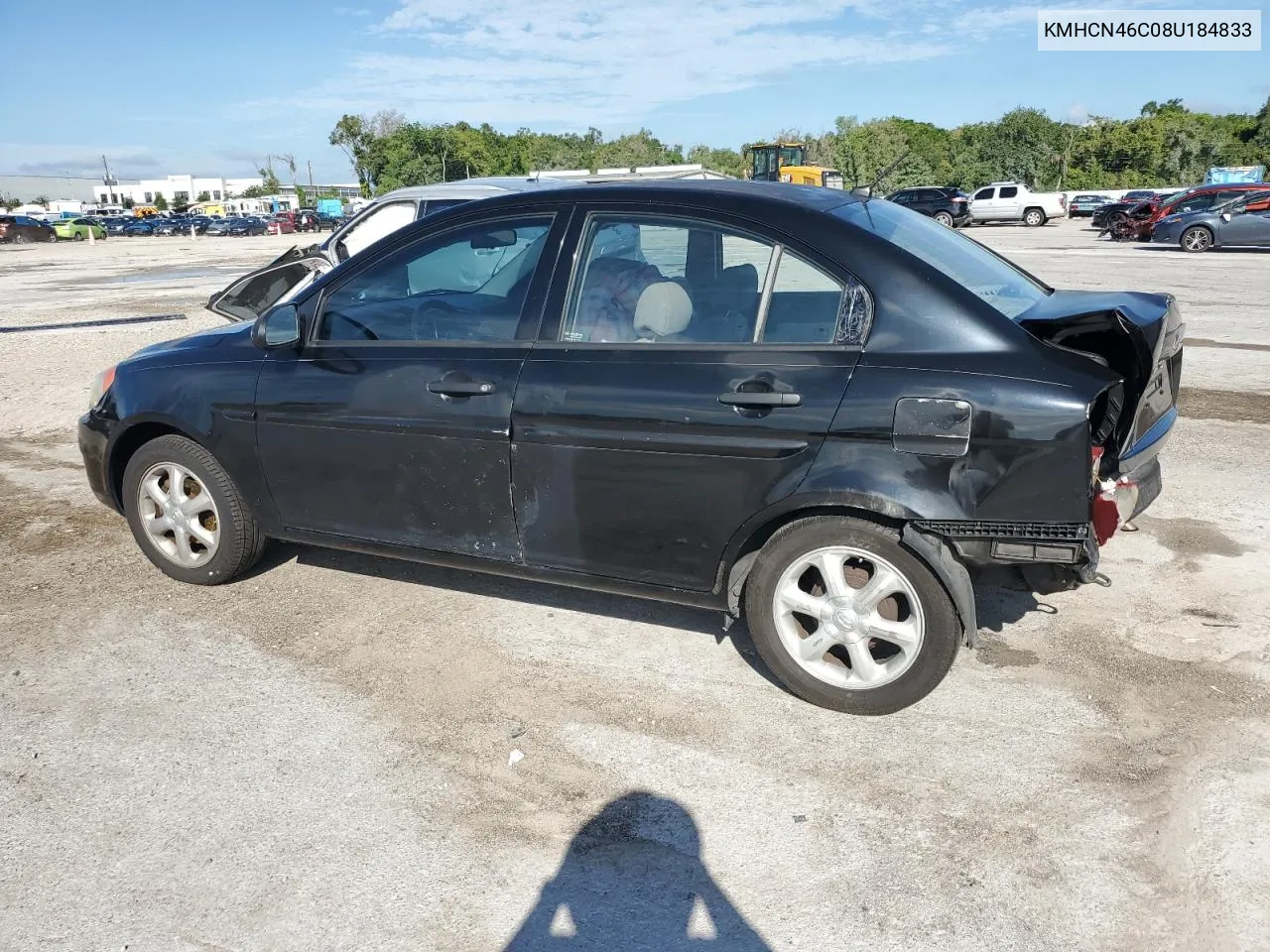 2008 Hyundai Accent Gls VIN: KMHCN46C08U184833 Lot: 60647344