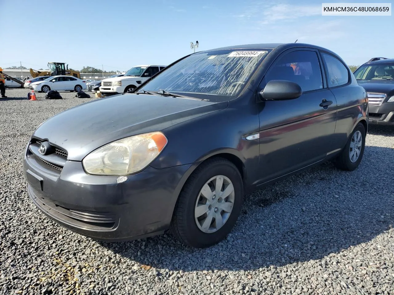 2008 Hyundai Accent Gs VIN: KMHCM36C48U068659 Lot: 76048994