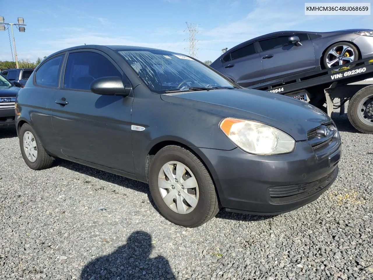 2008 Hyundai Accent Gs VIN: KMHCM36C48U068659 Lot: 76048994