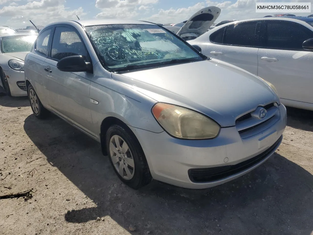 2008 Hyundai Accent Gs VIN: KMHCM36C78U058661 Lot: 76366274