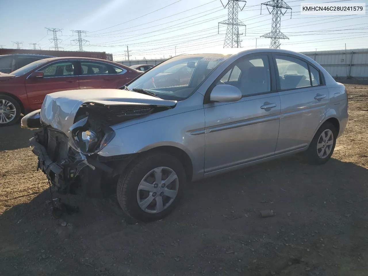 2008 Hyundai Accent Gls VIN: KMHCN46C28U241579 Lot: 76627124