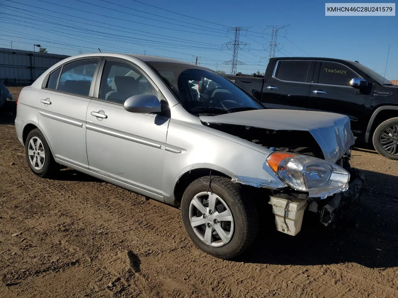 2008 Hyundai Accent Gls VIN: KMHCN46C28U241579 Lot: 76627124