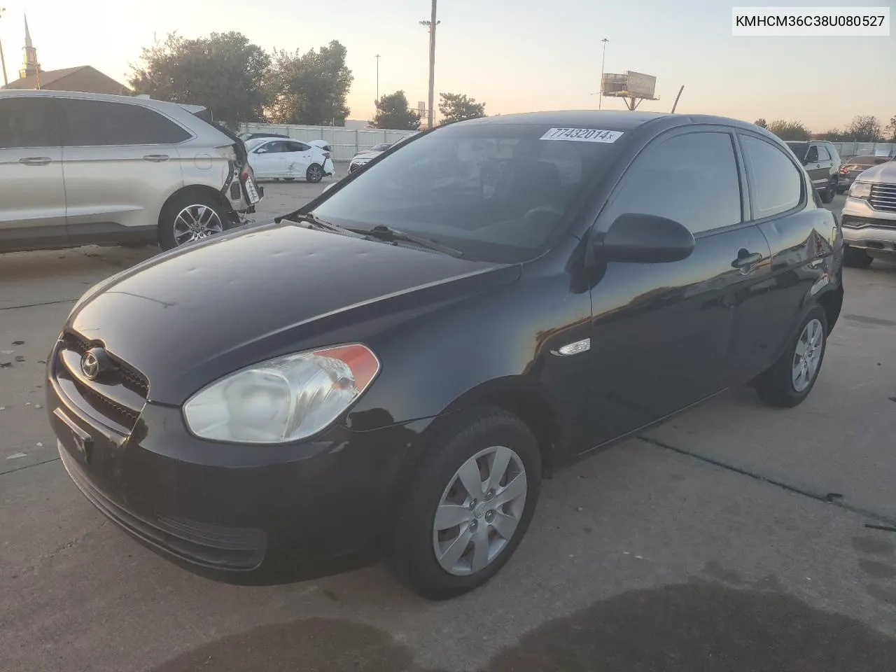 2008 Hyundai Accent Gs VIN: KMHCM36C38U080527 Lot: 77432014