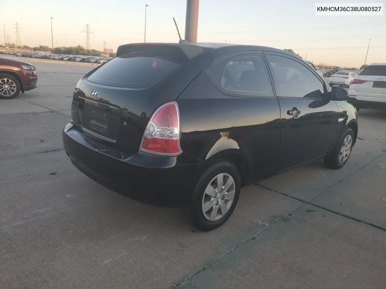 2008 Hyundai Accent Gs VIN: KMHCM36C38U080527 Lot: 77432014