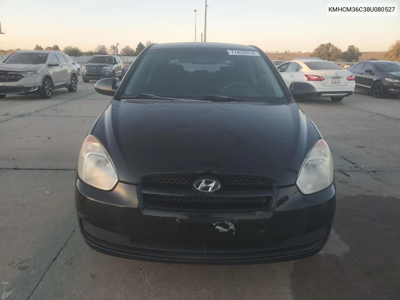 2008 Hyundai Accent Gs VIN: KMHCM36C38U080527 Lot: 77432014