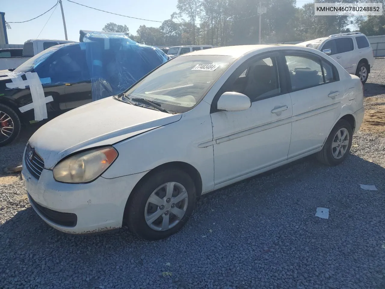 2008 Hyundai Accent Gls VIN: KMHCN46C78U248852 Lot: 77483484