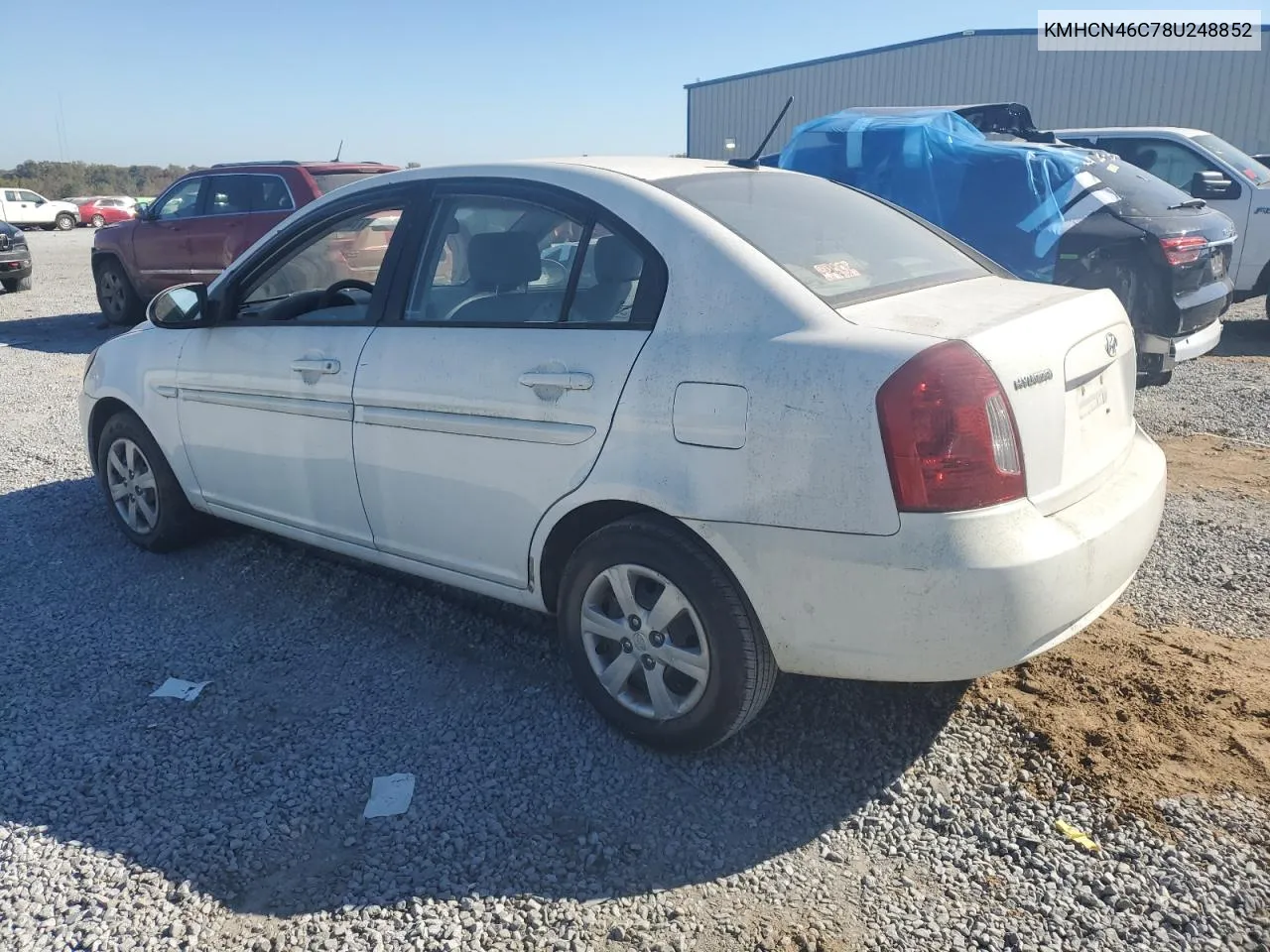 2008 Hyundai Accent Gls VIN: KMHCN46C78U248852 Lot: 77483484