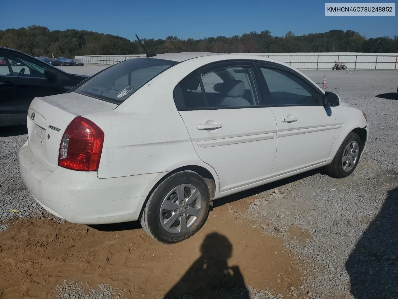 2008 Hyundai Accent Gls VIN: KMHCN46C78U248852 Lot: 77483484