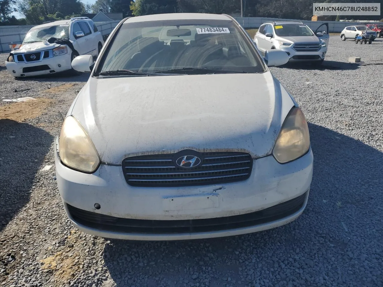 2008 Hyundai Accent Gls VIN: KMHCN46C78U248852 Lot: 77483484