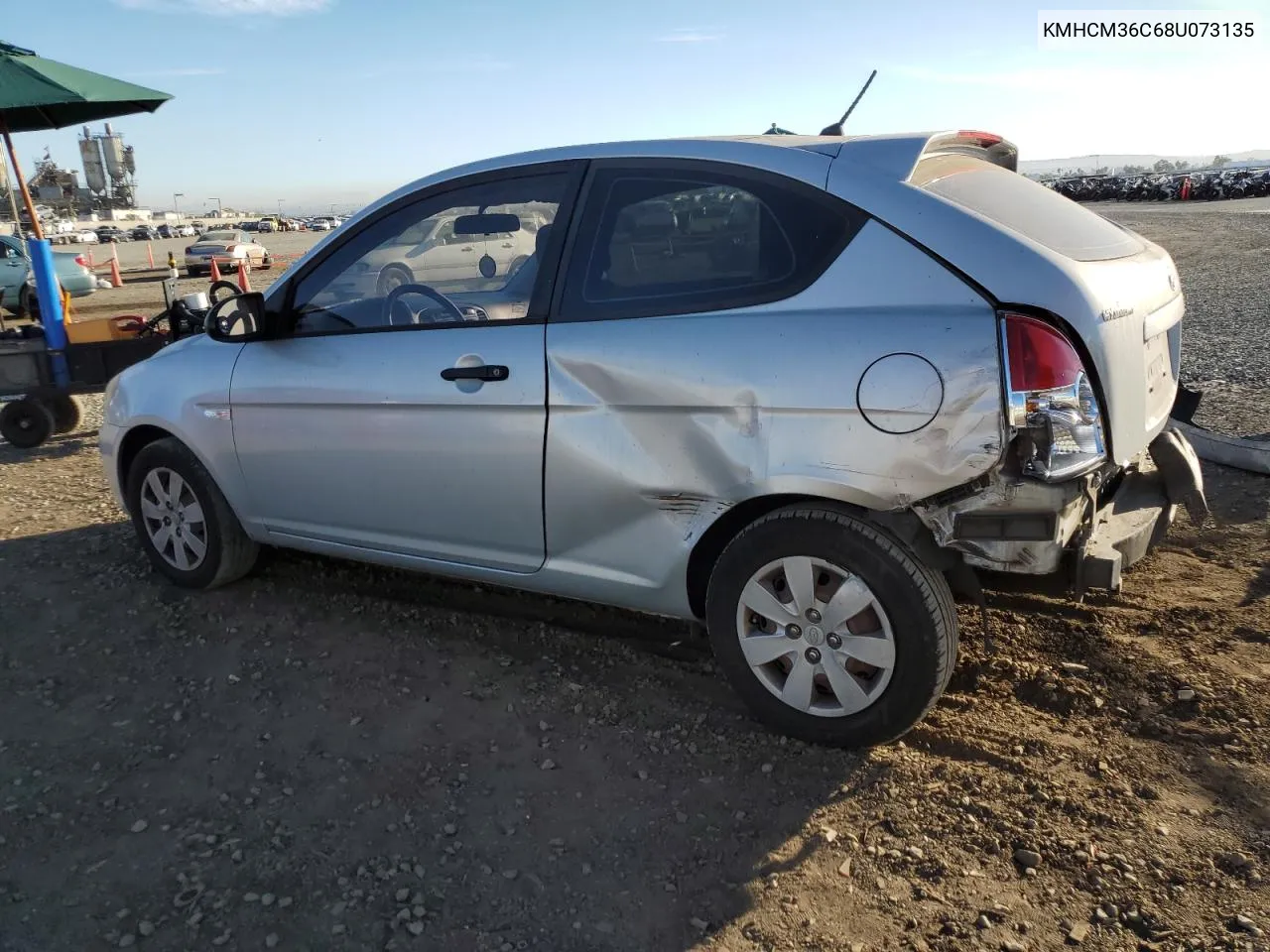 2008 Hyundai Accent Gs VIN: KMHCM36C68U073135 Lot: 77705584