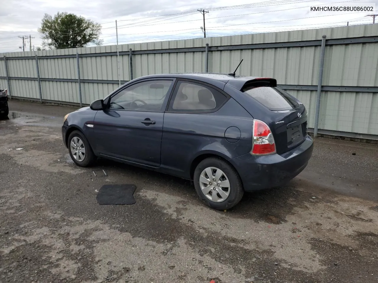 2008 Hyundai Accent Gs VIN: KMHCM36C88U086002 Lot: 79438824