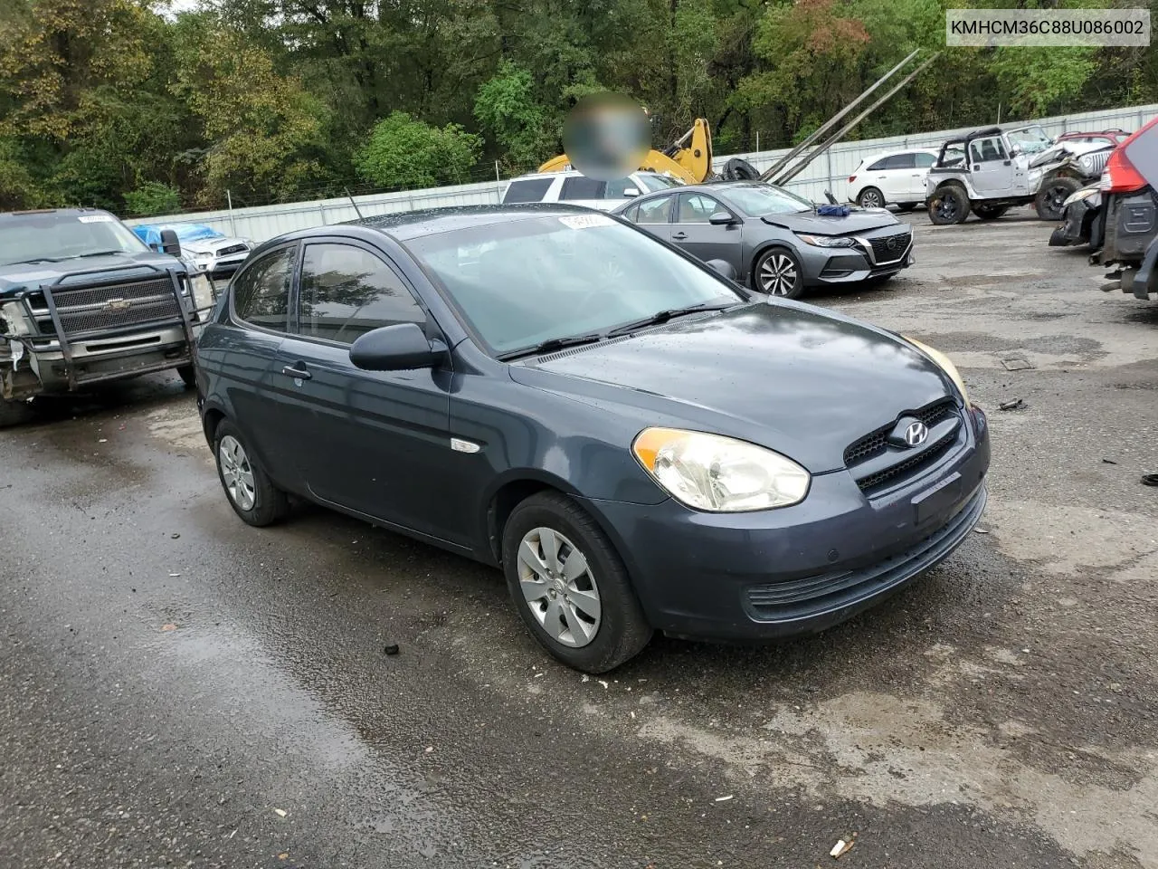 2008 Hyundai Accent Gs VIN: KMHCM36C88U086002 Lot: 79438824